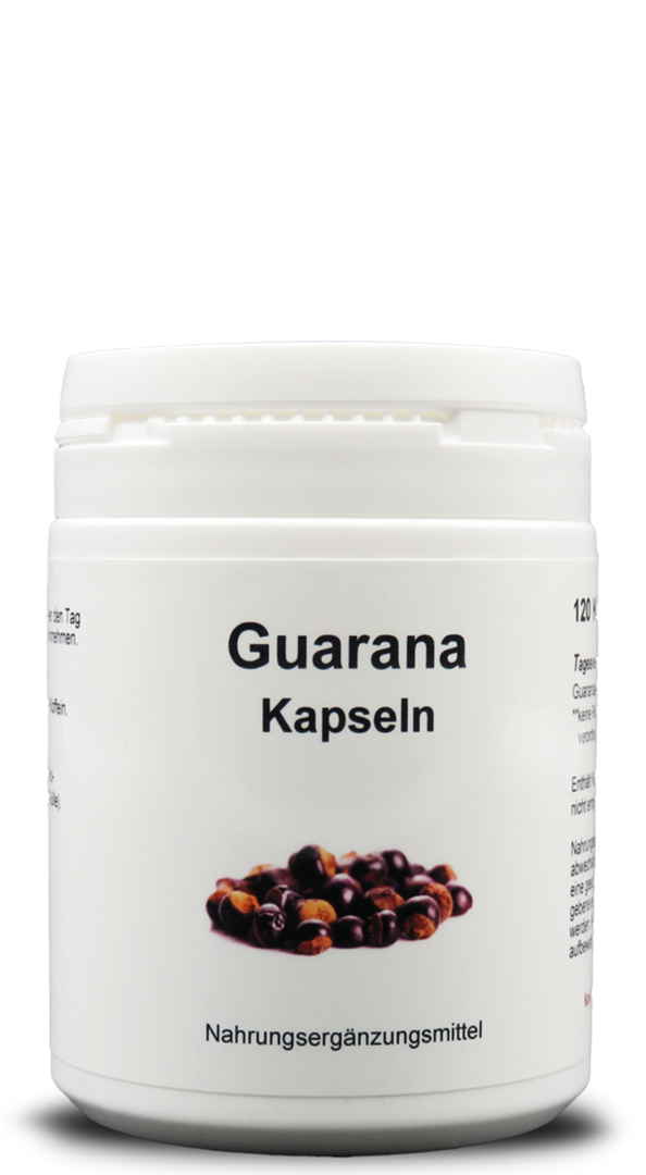 Guarana Kapseln Pur 500 mg / 120 Kapseln / Art. 244