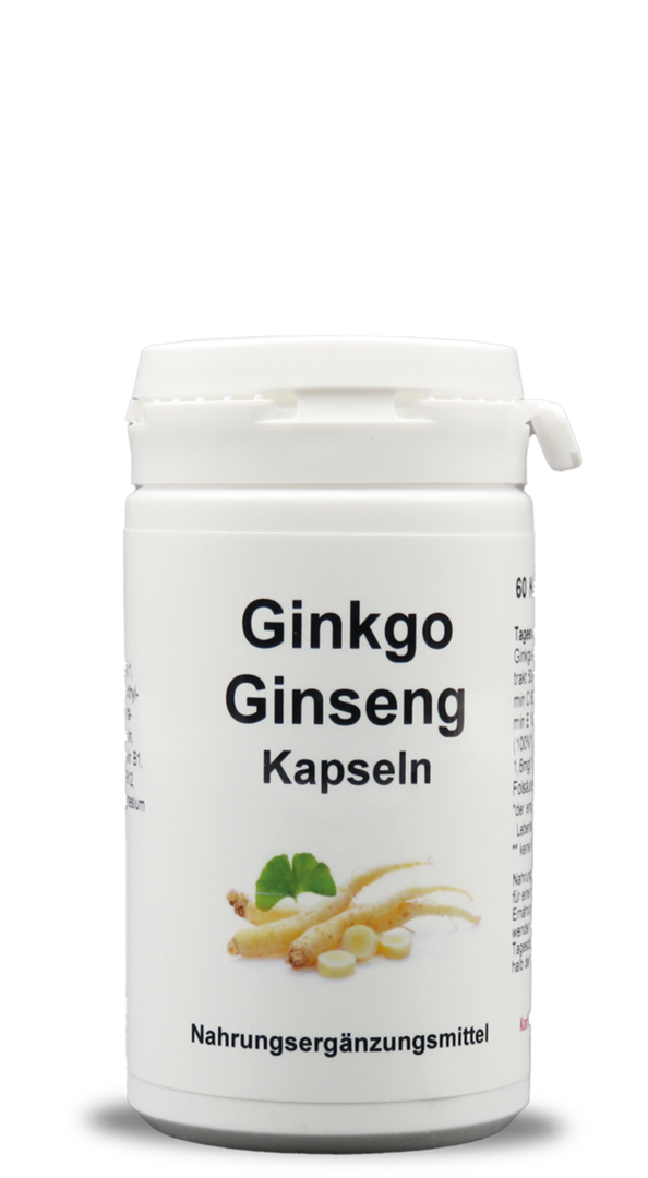 Ginkgo-Ginseng Kapseln Premium / 60 Kapseln / Art. 221