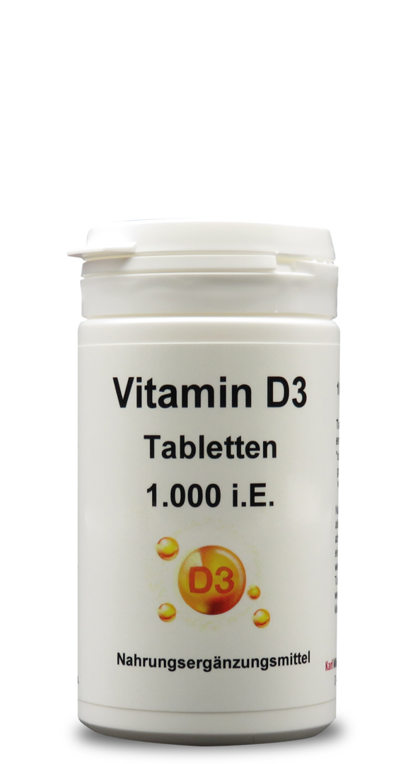 Vitamin D3 Tabletten 1.000 I.E. / 100 Tabletten / Art. 513