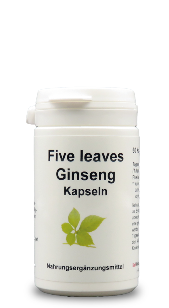 Five leaves Ginseng Kapseln / 60 Kapseln / Art. 288