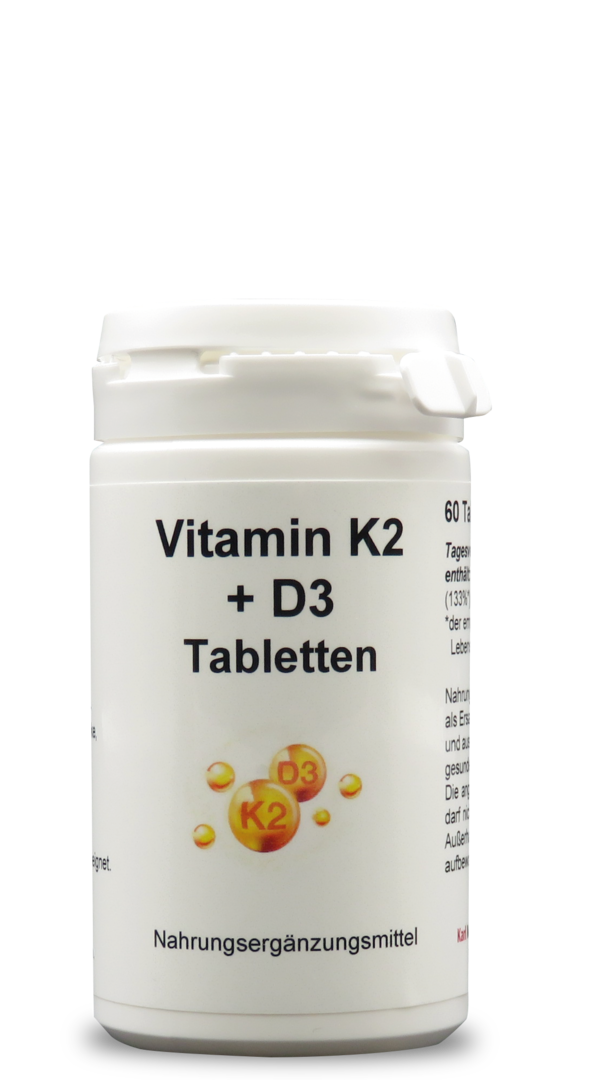3 zum Preis von 2: Vitamin K2 + D3 Tabletten / 60 Tabletten / Art. 531 A